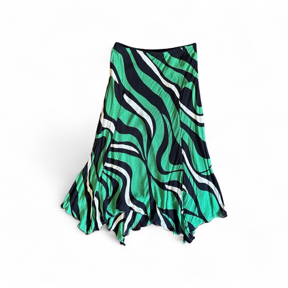 Y2K‎ Angie Vibrant Green and Black Skirt